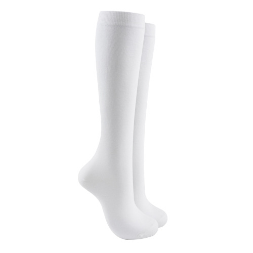 MEIKAN Knee-length Stockings In Black And White Tube Socks Cotton Fake Knee High Socks Solid Student